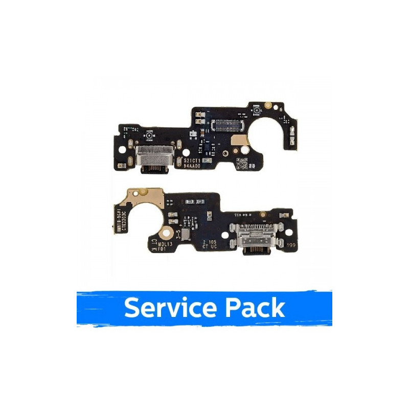 Charging port for Xiaomi Redmi Note 10 5G with flexible connector / wide (Service Pack)