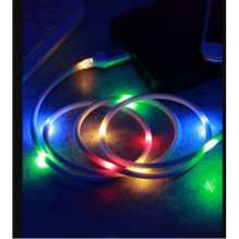 USB cable Remax PD-B14 dark 'Lightning' / LED lighting throughout / 100cm