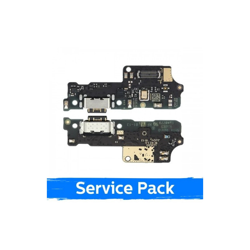 Charging port for Xiaomi Redmi 10C with flexible connector / wide (Service Pack)