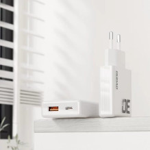 Charger Dudao 'A30EU' white 30W (1xPD / 1xQC3.0)