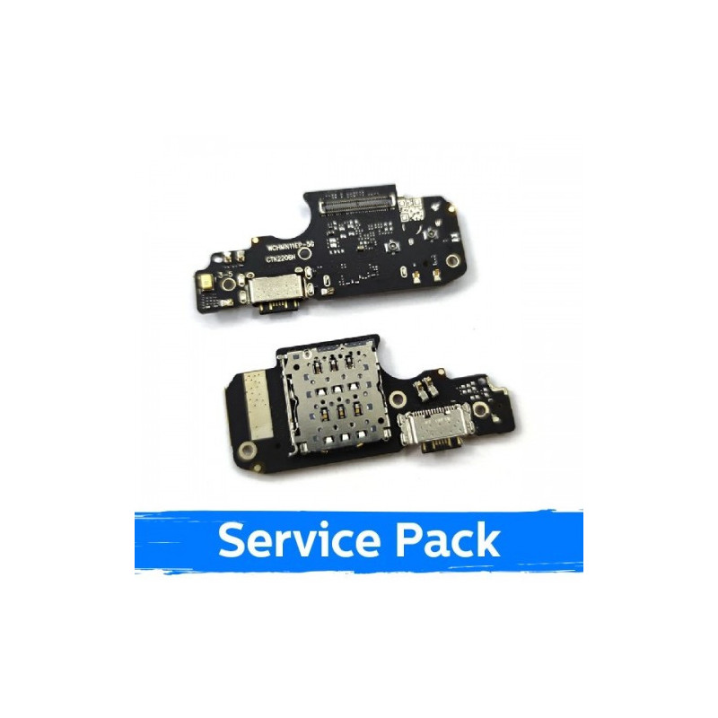 Charging port for Xiaomi Poco X4 Pro 5G / Redmi Note 11 Pro / Note 12 Pro 4G with connector / wide (Service Pack)