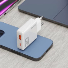 Įkroviklis Dudao 'A30EU' baltas 30W (1xPD / 1xQC3.0)