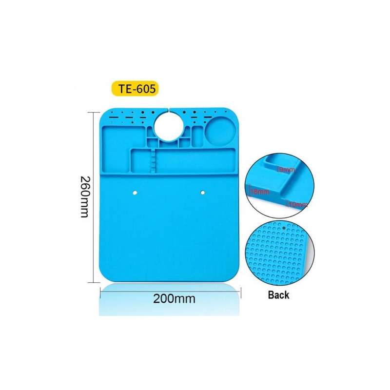 Silikoninis karščiui atsparus ardymo ir organizavimo padas 'TE-605' / 20cm x 26cm