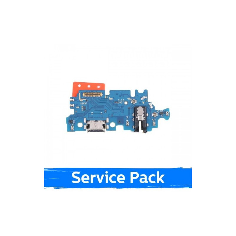 Krovimo lizdas skirtas Samsung A245 A24 4G su lanksčiąją jungtimi / plata (Service Pack)