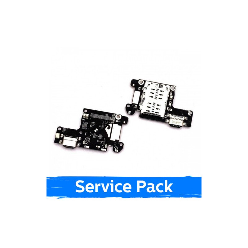 Charging port for Xiaomi Mi 9T / 9T Pro with flexible connector / wide + SIM slot (Service Pack)