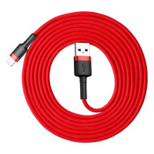 USB Kabelis Baseus 'Cafule' raudonas 'Lightning' 200cm