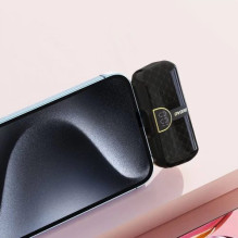 External battery Dudao 'K20SL' black 5000mAh + integrated Lightning connector