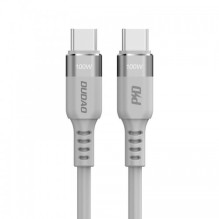 USB Kabelis Dudao 'LC5MAX' pilkas 'Type-C / Type-C' 100cm USB Kabelis Dudao 'LC5MAX' pilkas 'Type-C / Type-C' 100cm