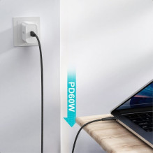 USB Kabelis Choetech 'XCC-1003' juodas 'Type-C / Type-C' 120cm USB Kabelis Choetech 'XCC-1003' juodas 'Type-C / Type-C' 120cm