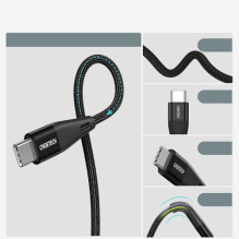 USB Kabelis Choetech 'XCC-1003' juodas 'Type-C / Type-C' 120cm USB Kabelis Choetech 'XCC-1003' juodas 'Type-C / Type-C' 120cm