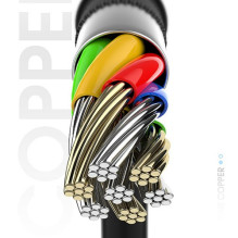 USB Cable Dudao 'L5G' black 'Type-C' 100cm
