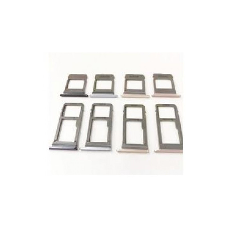 SIM tray for Samsung A520 A5 2017 SIM + MicroSD tray silver (2 SIM)
