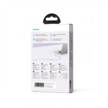 USB Kabelis Joyroom "SA34-CC3" violetinis "Type-C / Type-C" 100cm (iki 60W)