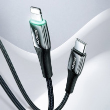USB Kabelis Joryoom 'S-1224K2' juodas 'Type-C / Lightning' 120cm (iki 20W) USB Kabelis Joryoom 'S-1224K2' juodas 'Type-C / Lightning' 120cm (iki 20W)