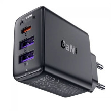 Charger Acefast 'A57' black 35W (PD / 2xQC3.0)