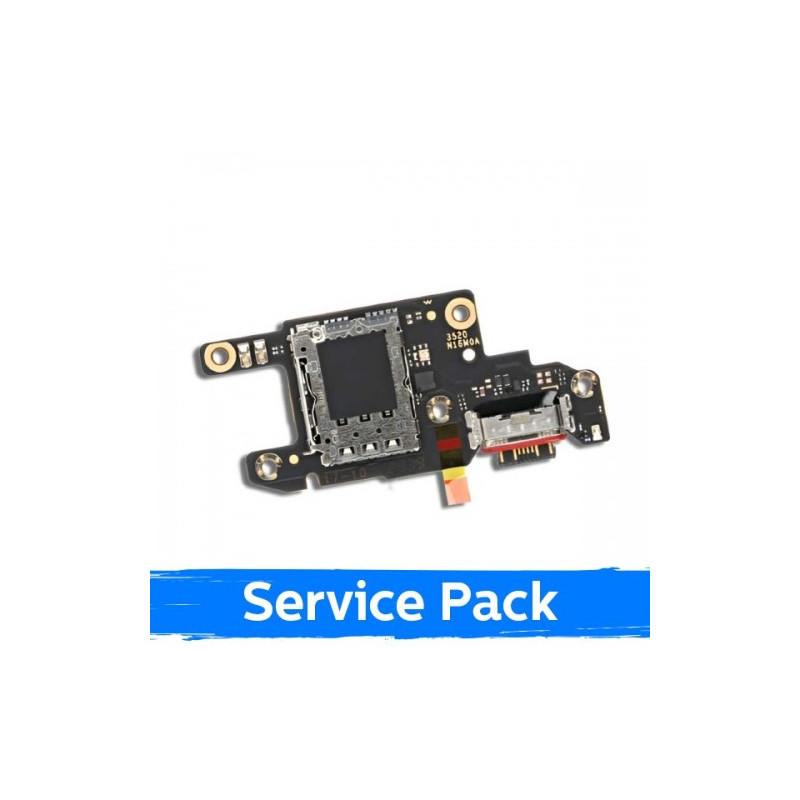 Charging port for Xiaomi Redmi Note 13 Pro 5G with flexible connector / wide (Service Pack)