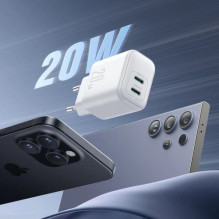Įkroviklis Joyroom 'JR-TCF12' baltas 20W (PD / QC3.0)
