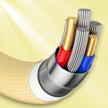 USB Cable Joyroom 'S-2024M13' yellow 'Type-C / Lightning' 200cm (up to 20W) USB Cable Joyroom 'S-2024M13' yellow 'Type-C / Lightning' 200cm (up to 20W)