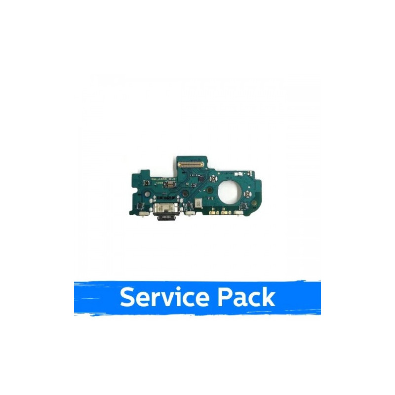 Charging port for Samsung A356 A35 with flex connector / flat (Service Pack)