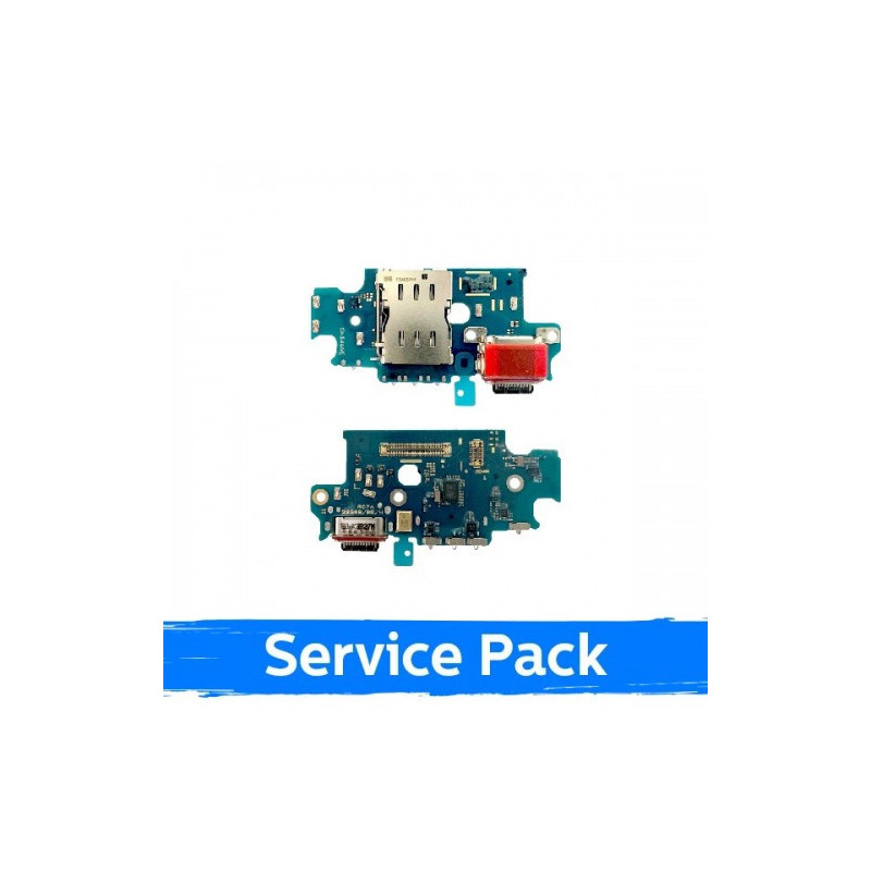 Krovimo lizdas skirtas Samsung S926 S24 Plus su lanksčiąją jungtimi / plata (Service Pack)