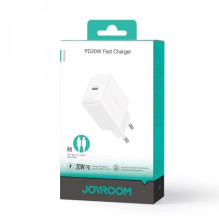 Charger Joyroom "JR-TCF20" white (PD20W) + "Type-C / Type-C" cable