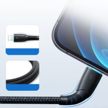 USB Kabelis Joyroom 'SA32-AL3' juodas 'Lightning' 100cm (iki 3A)