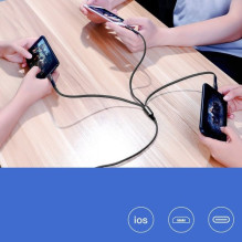 USB Kabelis Joyroom '3in1' raudonas 130cm (iki 3.5A / 480 mbps) USB Kabelis Joyroom '3in1' raudonas 130cm (iki 3.5A / 480 mbps)