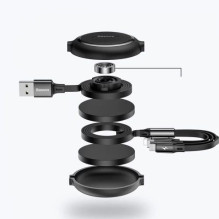 USB Cable Baseus '3in1' black 35cm / 120cm USB Cable Baseus '3in1' black 35cm / 120cm