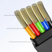 USB Cable Baseus '3in1' black 35cm / 120cm USB Cable Baseus '3in1' black 35cm / 120cm