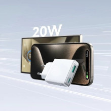 Įkroviklis Joyroom 'JR-TCF14' baltas 20W (PD / QC3.0) Įkroviklis Joyroom 'JR-TCF14' baltas 20W (PD / QC3.0)