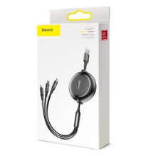 USB Cable Baseus '3in1' black 35cm / 120cm USB Cable Baseus '3in1' black 35cm / 120cm