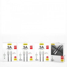 USB Cable Dudao 'L7xL' gray 'Lightning' 100cm with indicator (up to 3A)