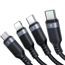 USB Cable Joyroom '4in1 / S-1T4018A18 ' black 120cm USB Cable Joyroom '4in1 / S-1T4018A18 ' black 120cm