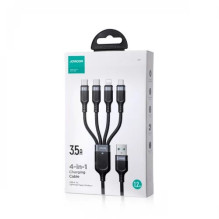 USB Cable Joyroom '4in1 / S-1T4018A18 ' black 120cm USB Cable Joyroom '4in1 / S-1T4018A18 ' black 120cm
