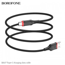 USB Cable Borofone 'BX67' black 'Type-C' 100cm
