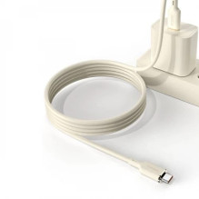 USB Kabelis Dudao 'L7SCC' smėlio spalvos 'Type-C / Lightning' 100cm