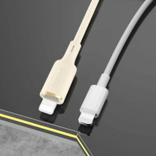 USB Kabelis Dudao 'L7SCC' smėlio spalvos 'Type-C / Lightning' 100cm