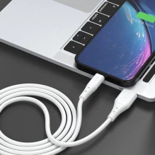 USB Kabelis Dudao 'TGL3L' baltas 'Type-C' 100cm (iki 6A)