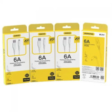 USB Cable Dudao 'TGL3L' white 'Type-C' 100cm (up to 6A) USB Cable Dudao 'TGL3L' white 'Type-C' 100cm (up to 6A)