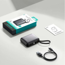 External battery Joyroom 'JR-PBF27' black 10000mAh 22.5W (PD / QC3.0) + integrated Type-C / Lightning cable External battery Joyroom 'JR-PBF27' black 10000mAh 22.5W (PD / QC3.0) + integrated Type-C / Lightning cable