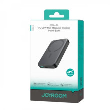 External battery Joyroom 'JR-W020 Mini' black 5000mAh 20W (Wireless Charge) + Type-C / Type-C cable
