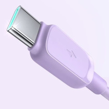 USB Kabelis Joyroom 'S-AC027A141P' violetinis 'Type-C' 120cm USB Kabelis Joyroom 'S-AC027A141P' violetinis 'Type-C' 120cm