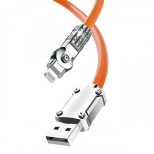 USB Cable Dudao 'L24AL' (180' angle) orange 'Lightning' 100cm (up to 30W)