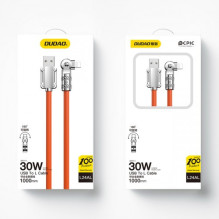 USB Cable Dudao 'L24AL' (180' angle) orange 'Lightning' 100cm (up to 30W)