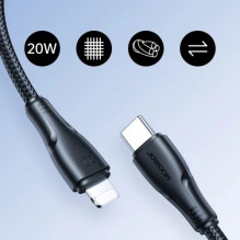 USB Cable Joyroom 'S-CL020A11' black 'Type-C / Lightning' 120cm (up to 20W) USB Cable Joyroom 'S-CL020A11' black 'Type-C / Lightning' 120cm (up to 20W)