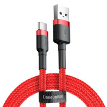 USB Cable Baseus 'Cafule' red 'Type-C' 100cm