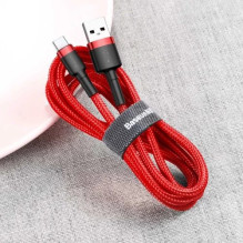 USB Cable Baseus 'Cafule' red 'Type-C' 100cm