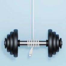 USB Kabelis Joyroom 'S-UL012A9' baltas 'Lightning' 200cm USB Kabelis Joyroom 'S-UL012A9' baltas 'Lightning' 200cm