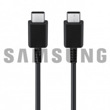 USB Kabelis Samsung EP-DA705BBE juodas 100cm 'Type-C / Type-C' 25W / 100% Genuine /