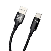 USB Kabelis Wozinsky 'WUC-C1B' juodas 'Type-C' 100cm USB Kabelis Wozinsky 'WUC-C1B' juodas 'Type-C' 100cm